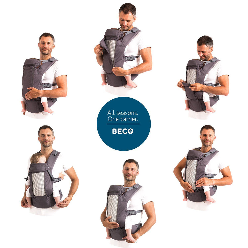 Beco Baby Carrier 8 Teal - best baby carrier for dads and petite moms.