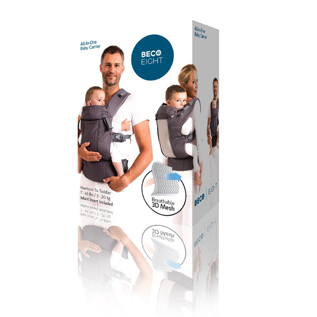 Beco Baby Carrier 8 Black - best baby carrier for dads and petite moms.